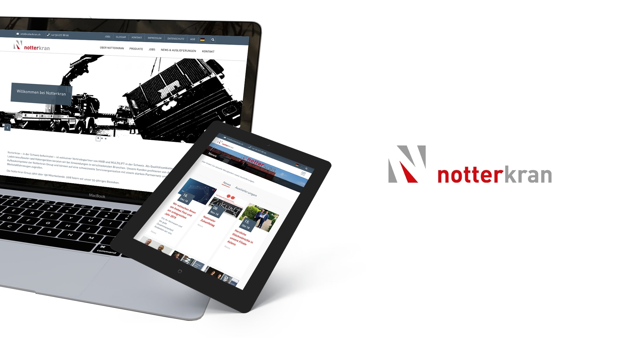 Notterkran Webseite