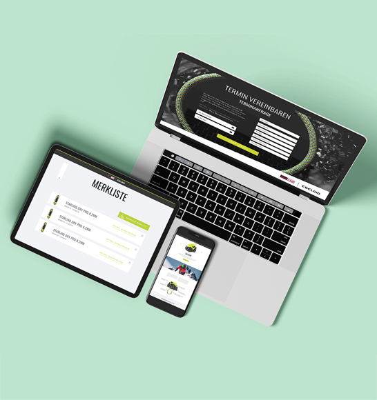Edelrid Digital Court Webseite